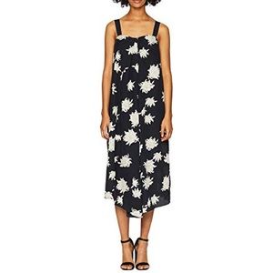Vince Chrysanthemum Print Silk Midi Dress, Sz M